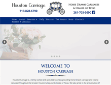 Tablet Screenshot of houstoncarriage.com